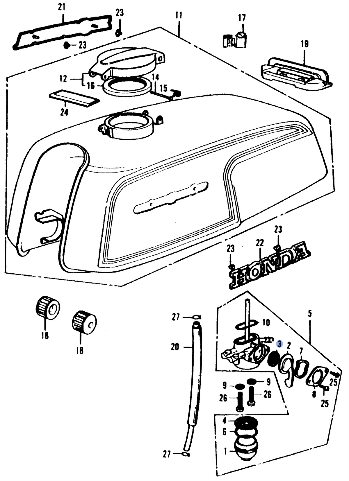 Honda OEM part 16955-268-020