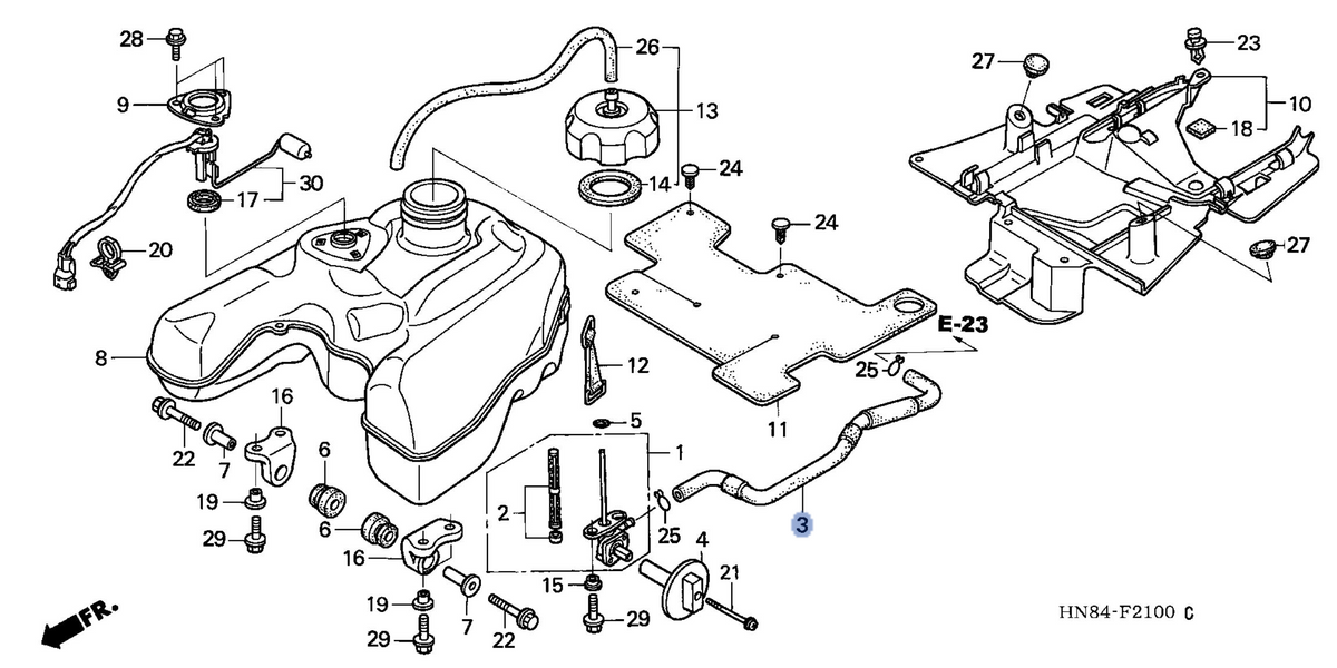 Honda OEM part 16955-HN8-010
