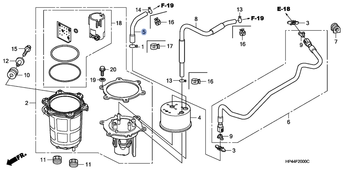 Honda OEM part 16955-HP5-A10