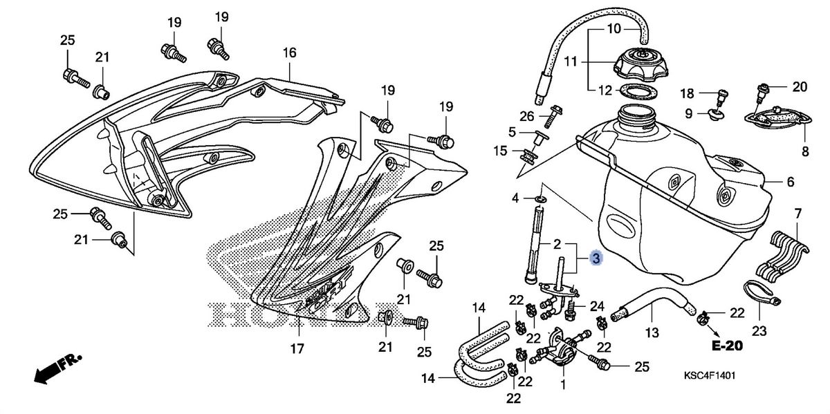 Honda OEM part 16955-KSC-A21