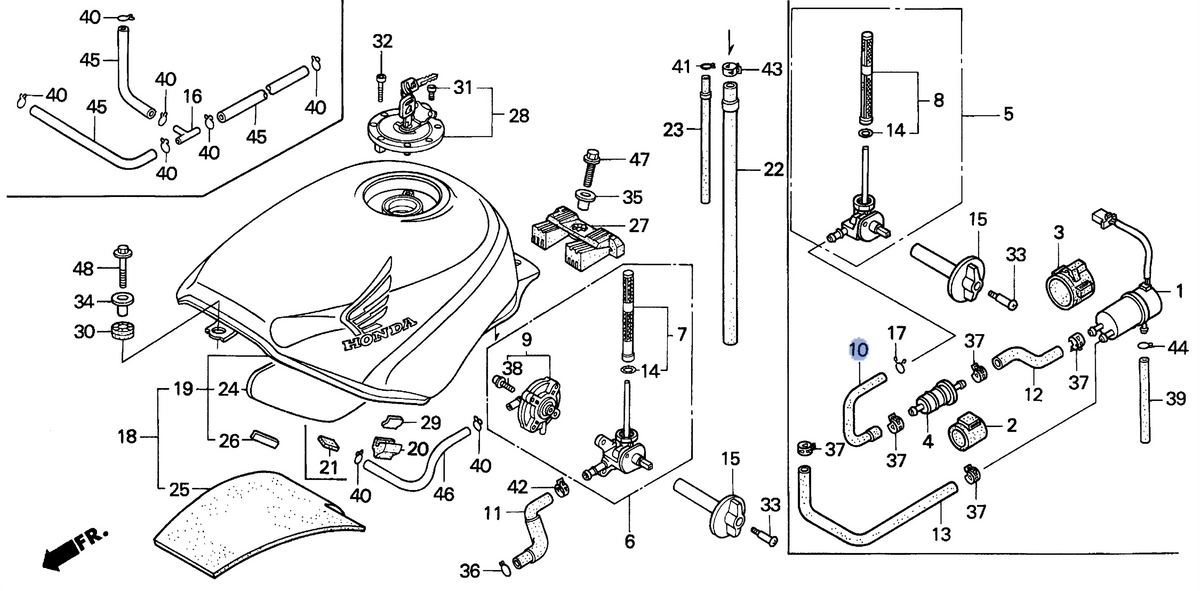 Honda OEM part 16955-MAL-600