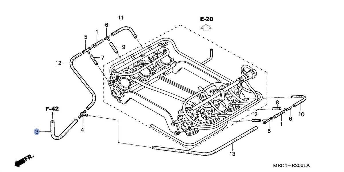 Honda OEM part 16955-MEC-771