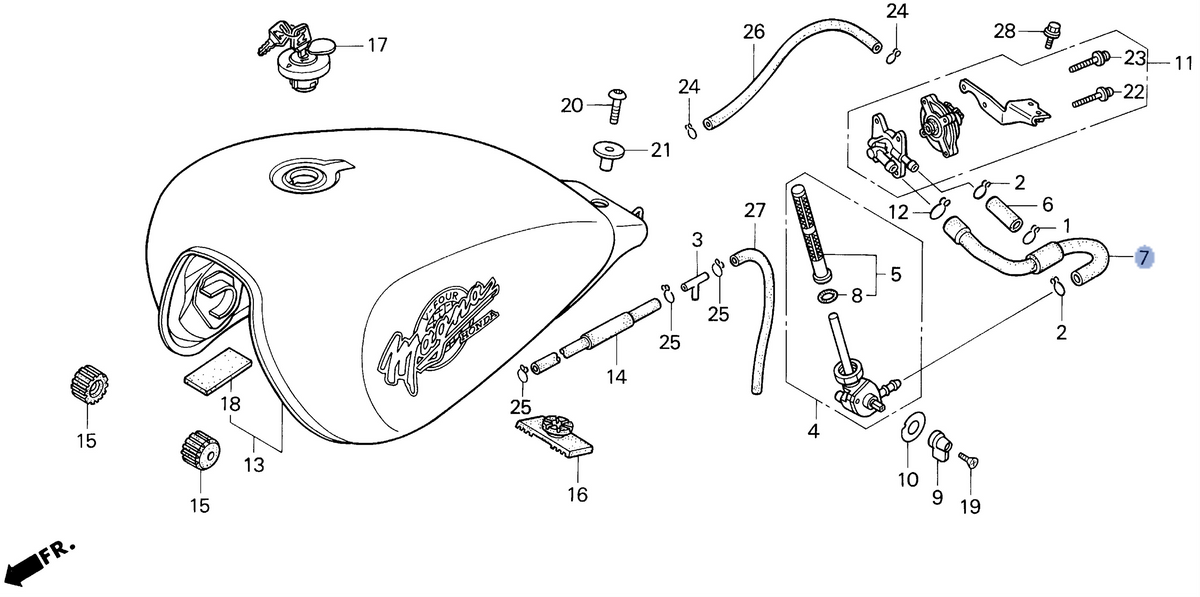 Honda OEM part 16956-MZ5-000
