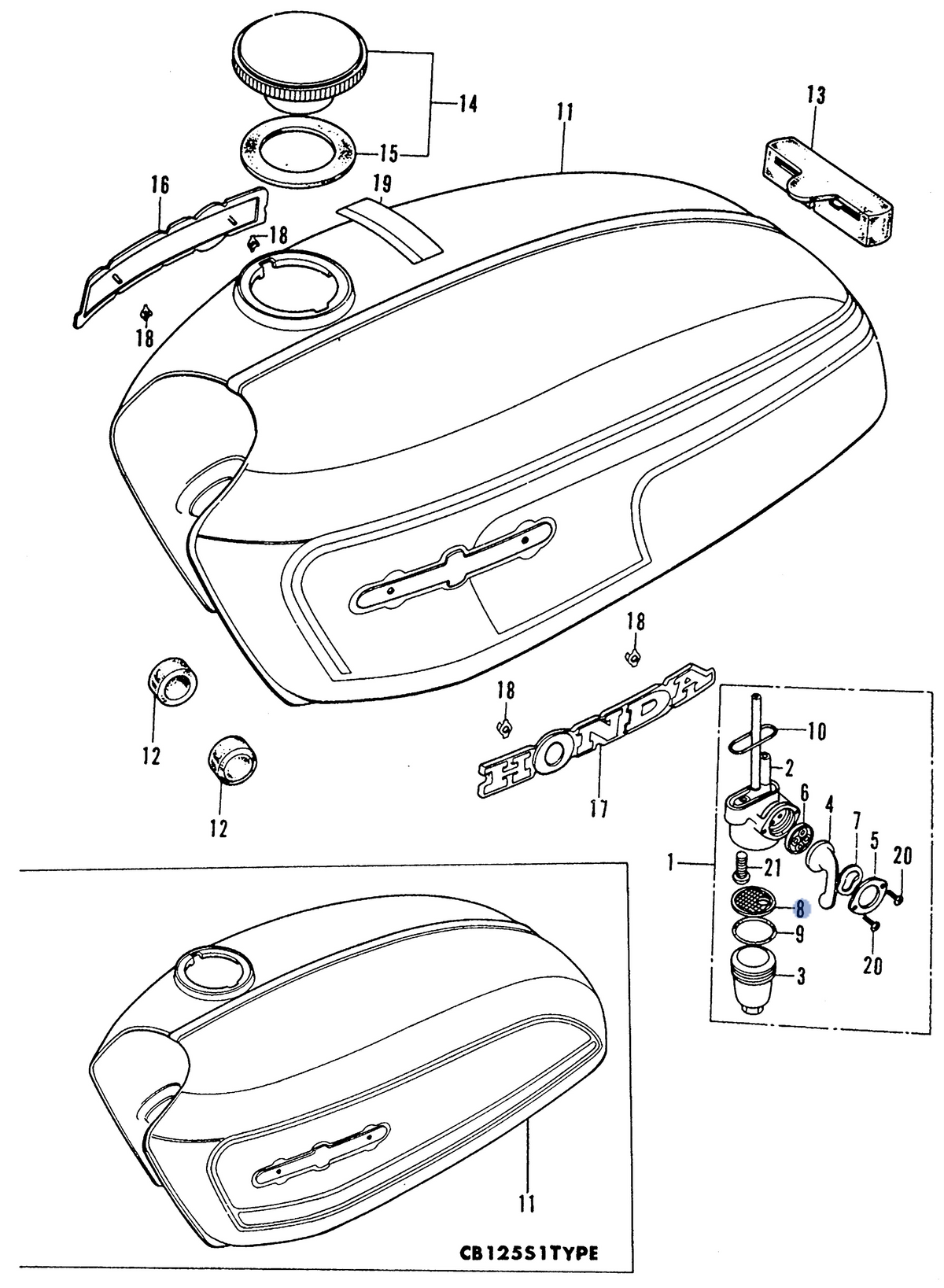 Honda OEM part 16957-028-000