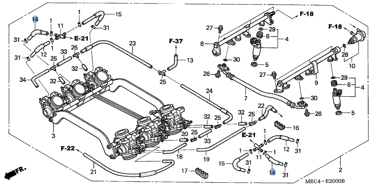 Honda OEM part 16957-MEC-003