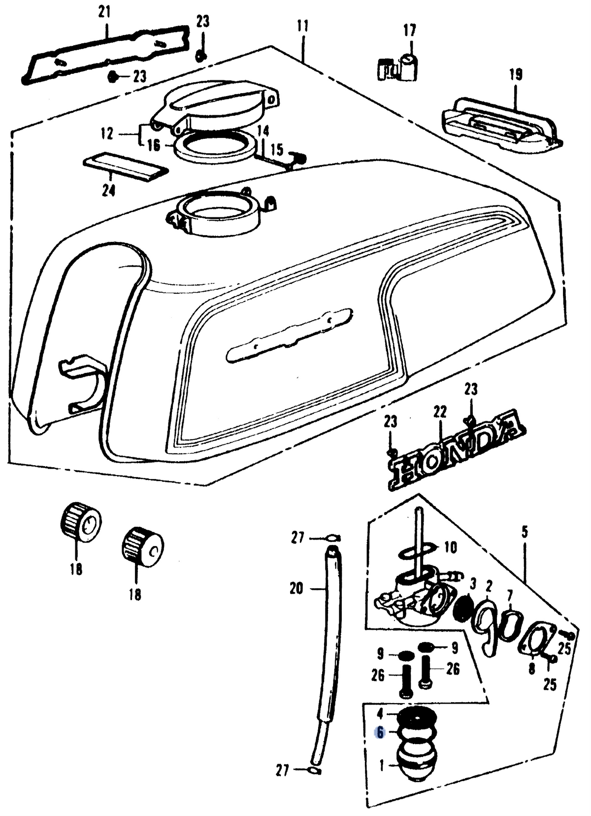 Honda OEM part 16958-268-010