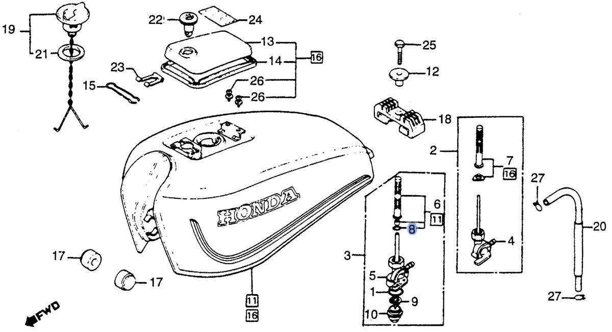 Honda OEM part 16958-397-771