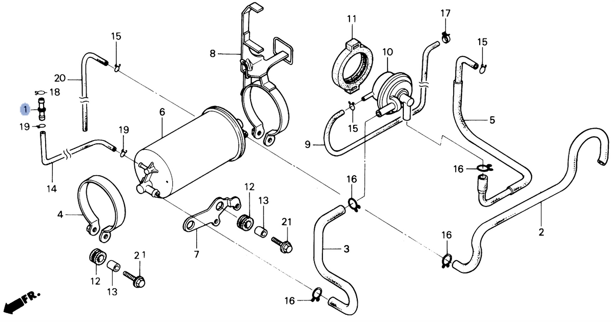 Honda OEM part 16958-GJ6-000
