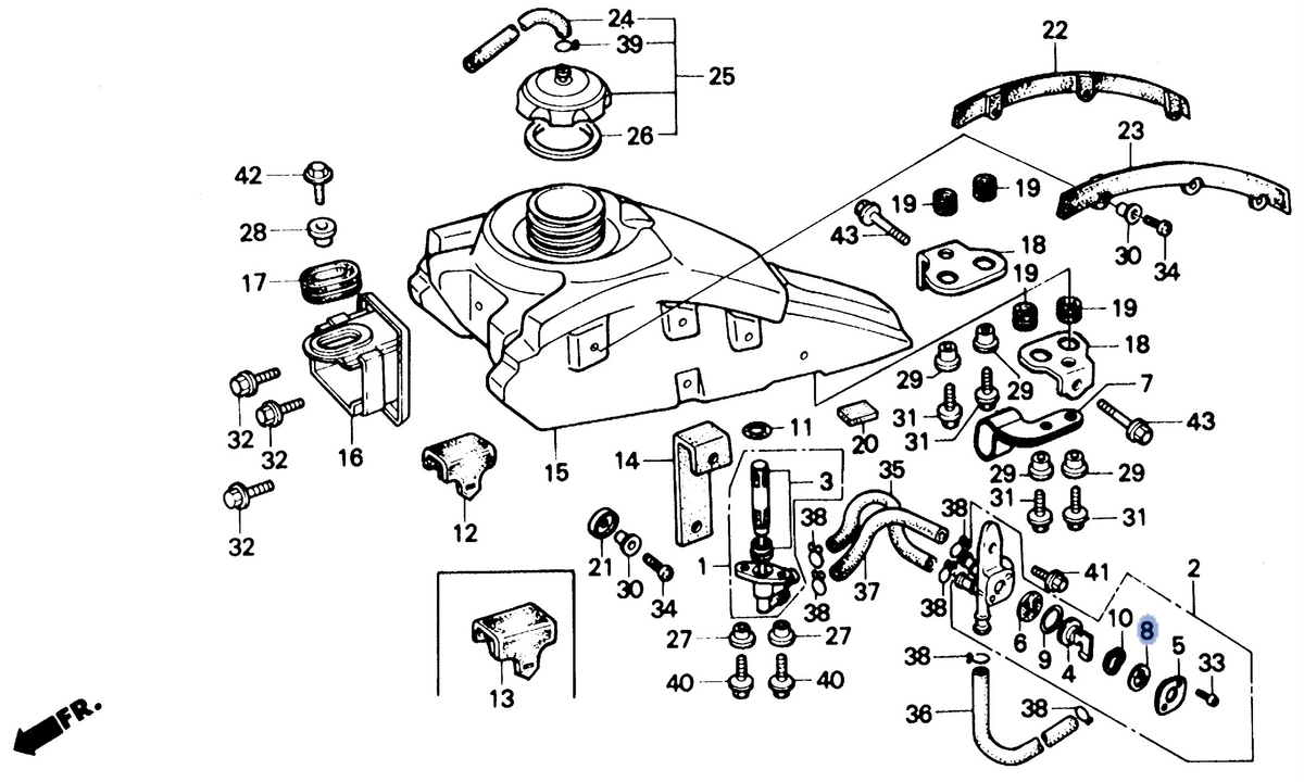 Honda OEM part 16958-HA2-005