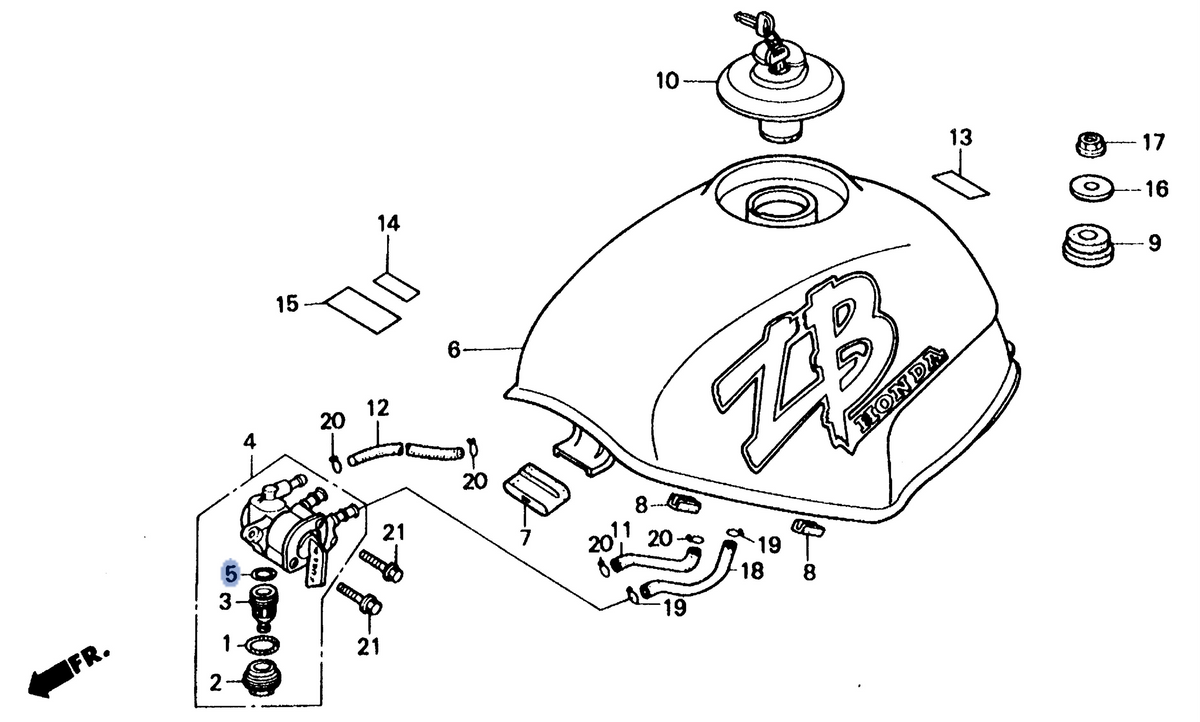 Honda OEM part 16958-KM9-005