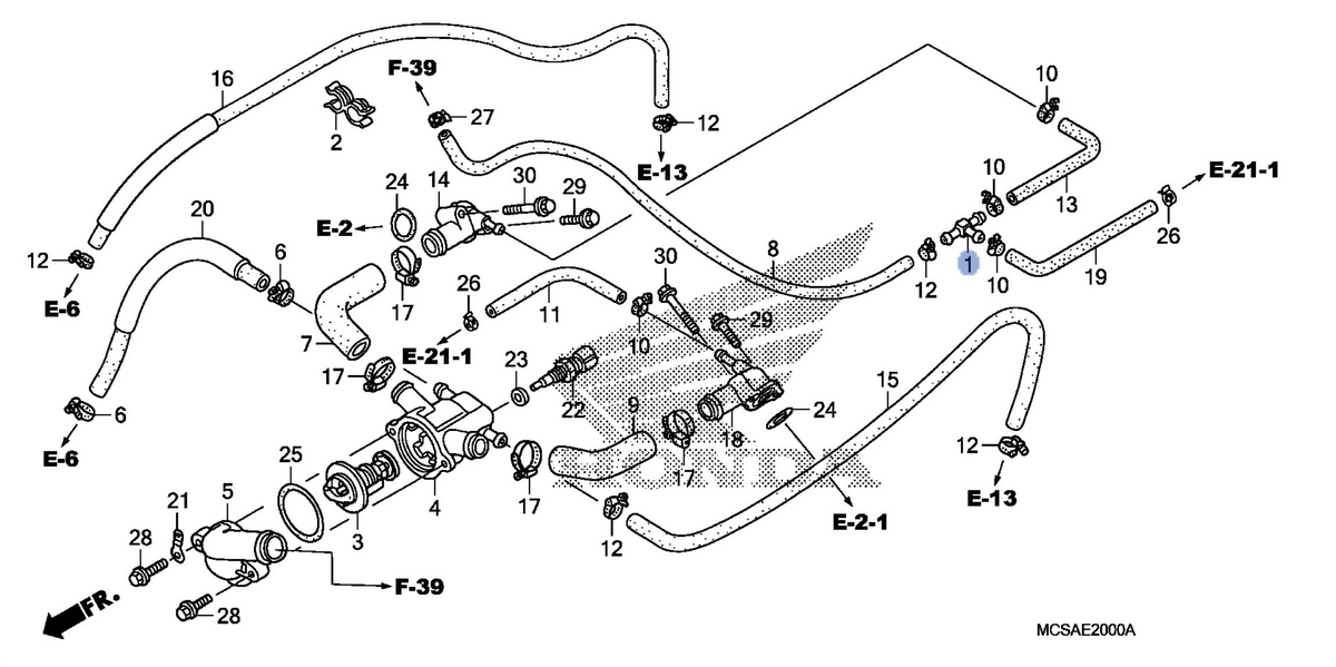 Honda OEM part 16961-MK7-000