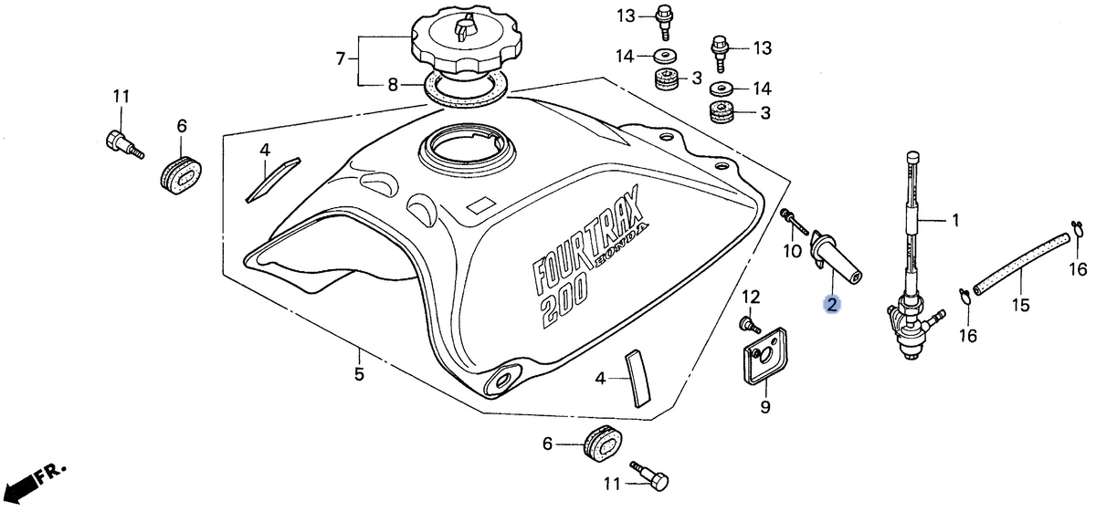 Honda OEM part 16963-HF1-670