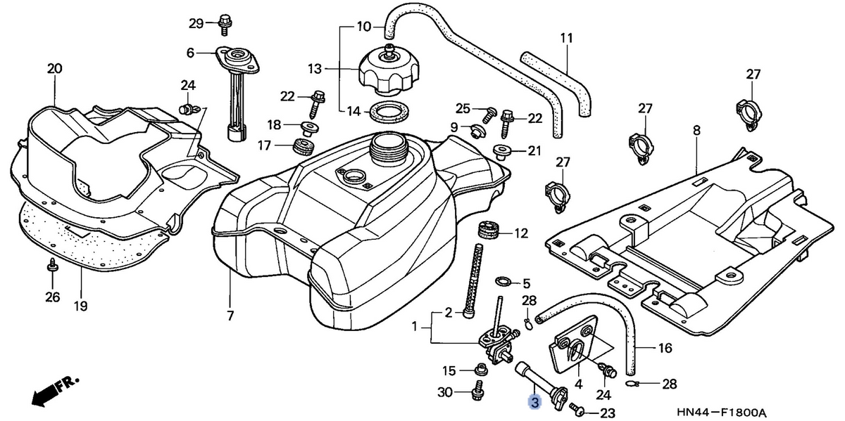 Honda OEM part 16963-HN5-670