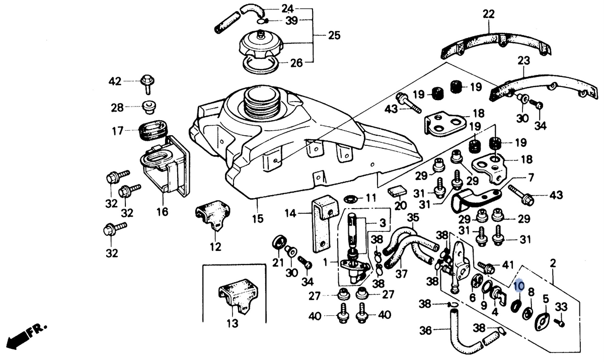 Honda OEM part 16964-467-005