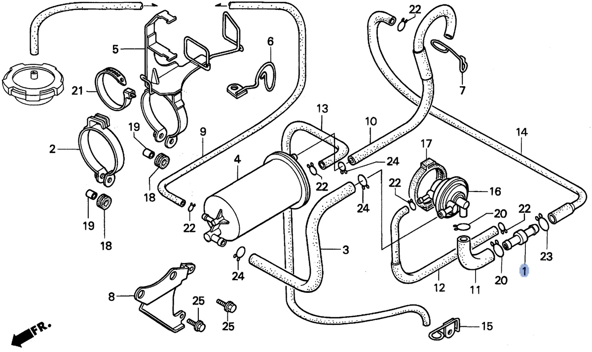 Honda OEM part 16966-MR1-000