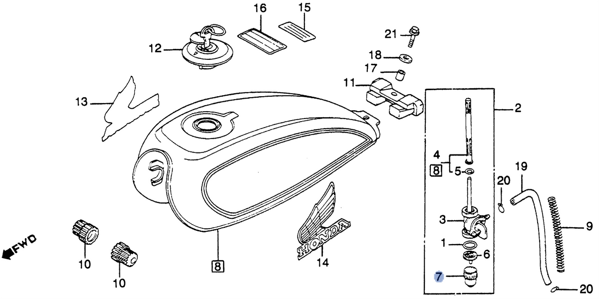 Honda OEM part 16967-MA2-771