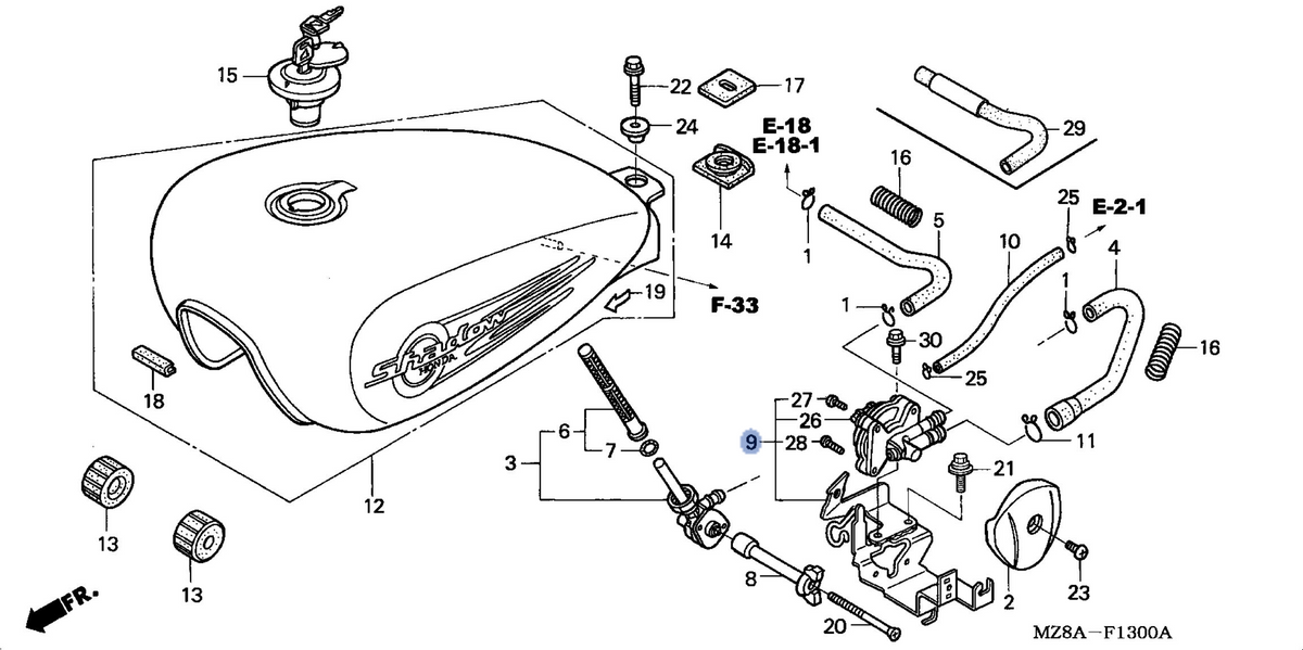 Honda OEM part 16970-MZ8-U51