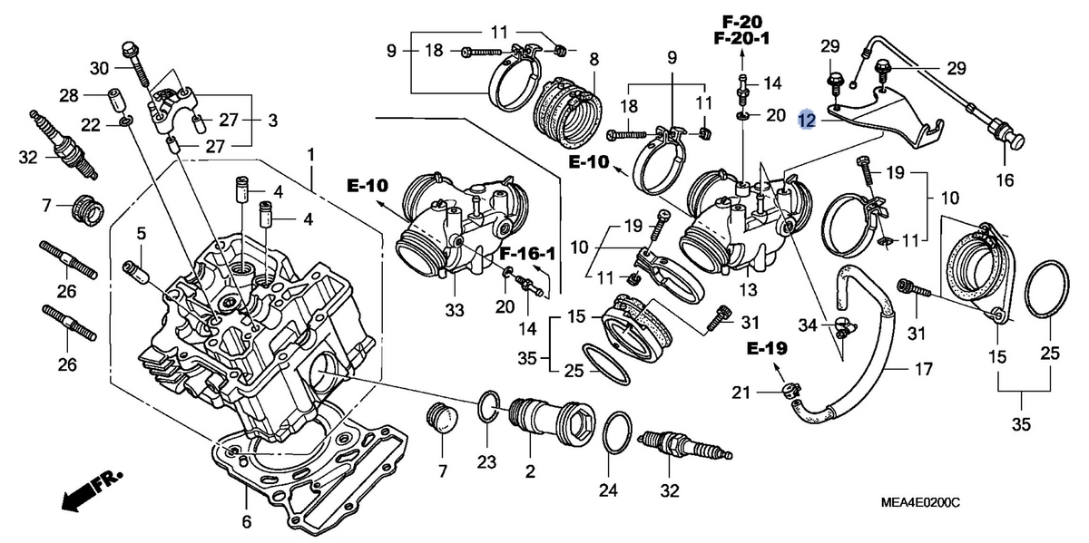Honda OEM part 16971-MEA-670