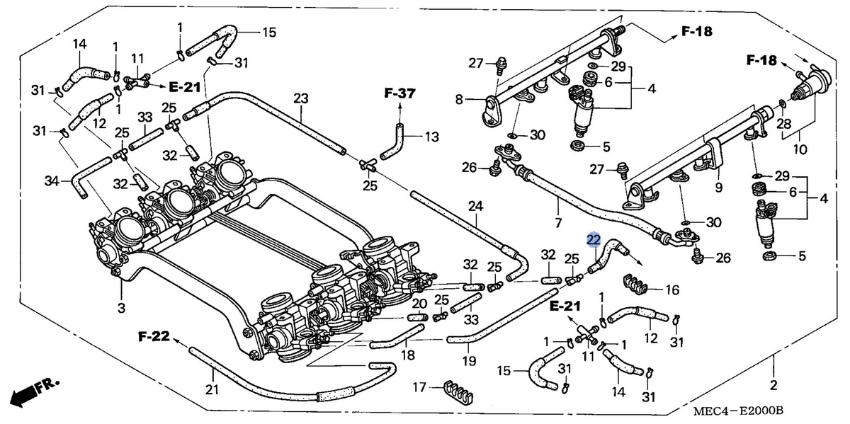 Honda OEM part 16972-MEC-013