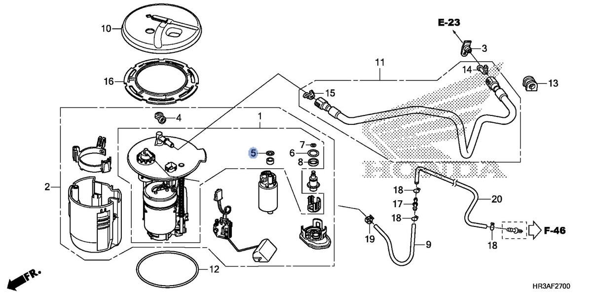 Honda OEM part 17041-S5A-930