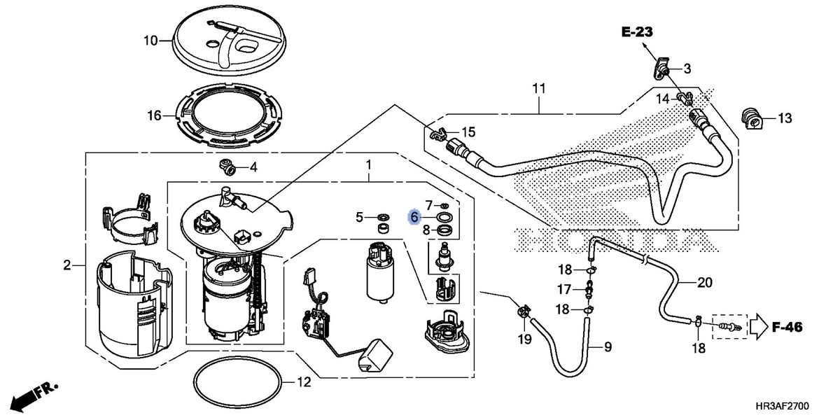 Honda OEM part 17047-SAA-003