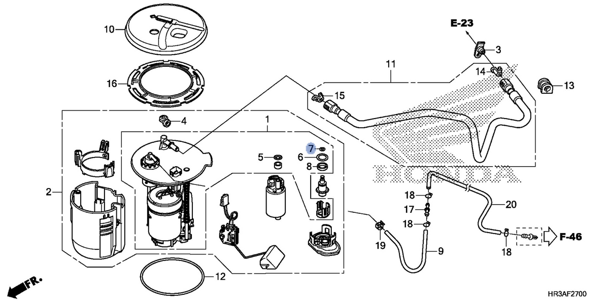 Honda OEM part 17048-SAA-003