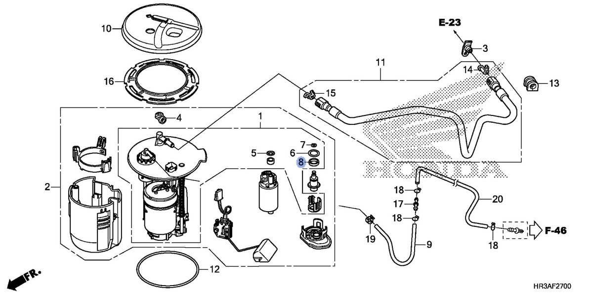 Honda OEM part 17049-SAA-003
