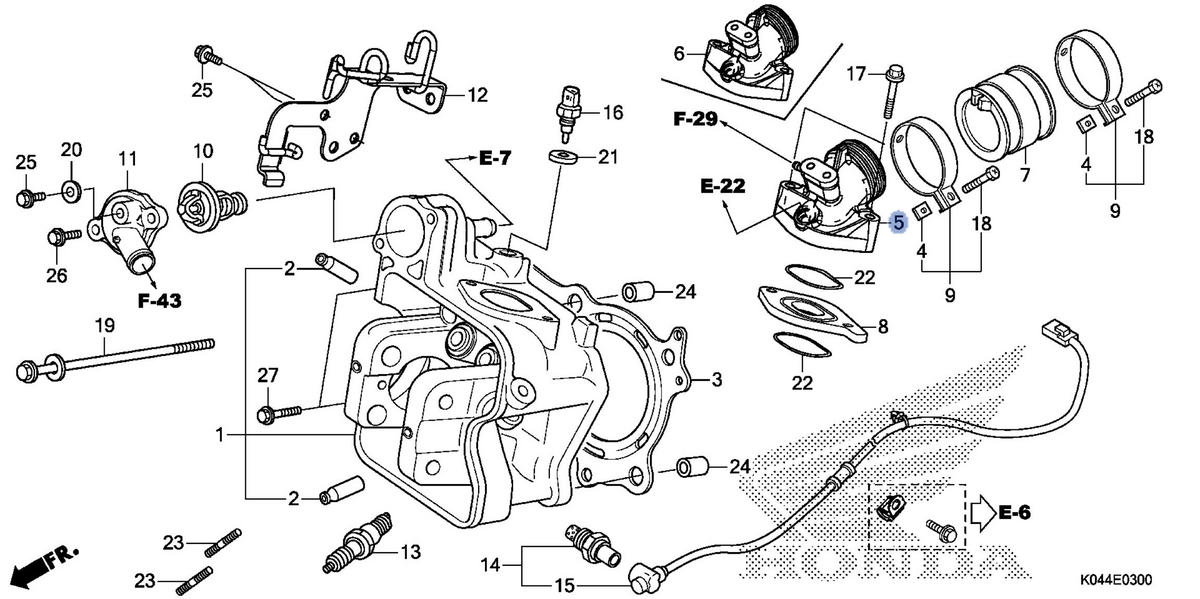 Honda OEM part 17110-K04-700