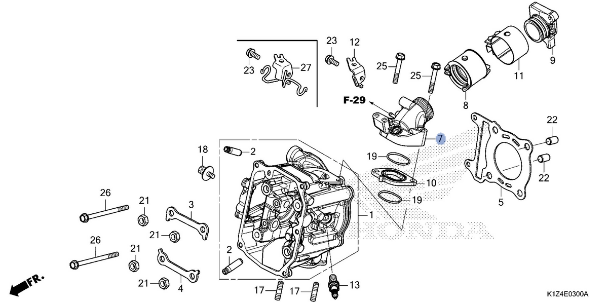 Honda OEM part 17110-K0S-V00