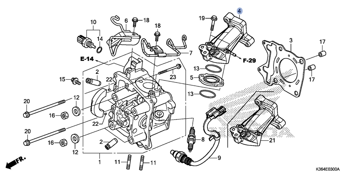 Honda OEM part 17110-K36-A00