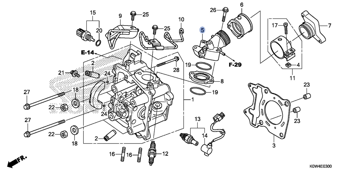 Honda OEM part 17110-K97-T00
