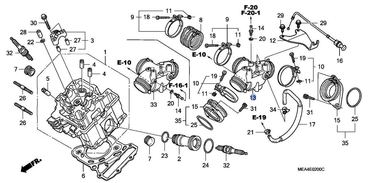 Honda OEM part 17110-MEA-670