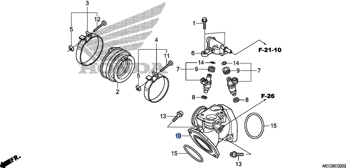 Honda OEM part 17110-MEG-L90