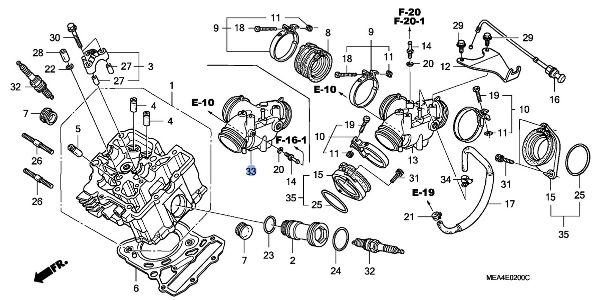Honda OEM part 17110-MEM-670