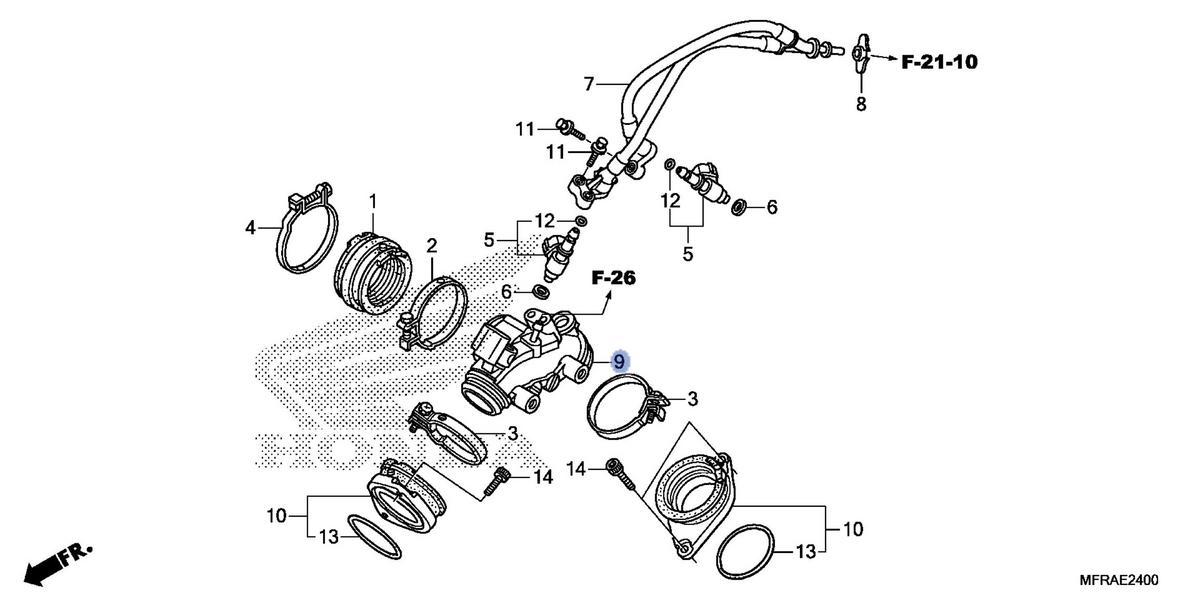 Honda OEM part 17110-MFR-770