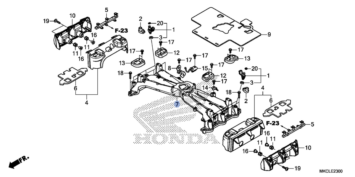 Honda OEM part 17110-MKC-A00