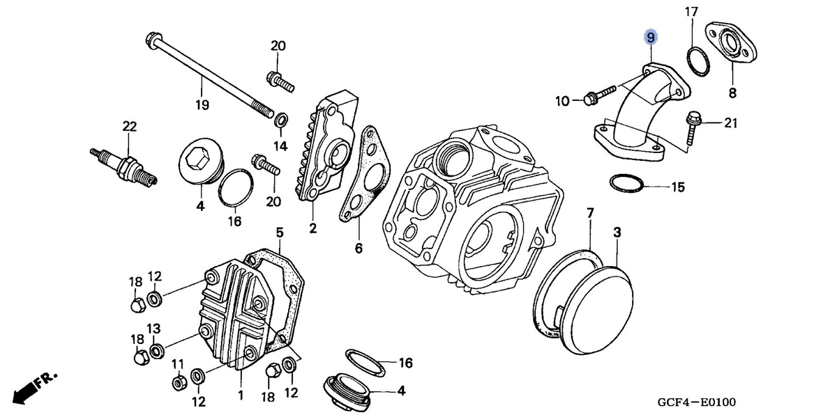 Honda OEM part 17111-GCF-670