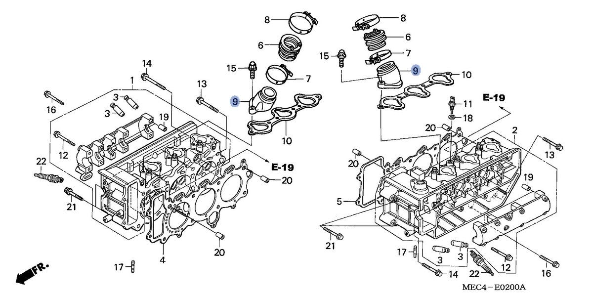 Honda OEM part 17111-MEC-000