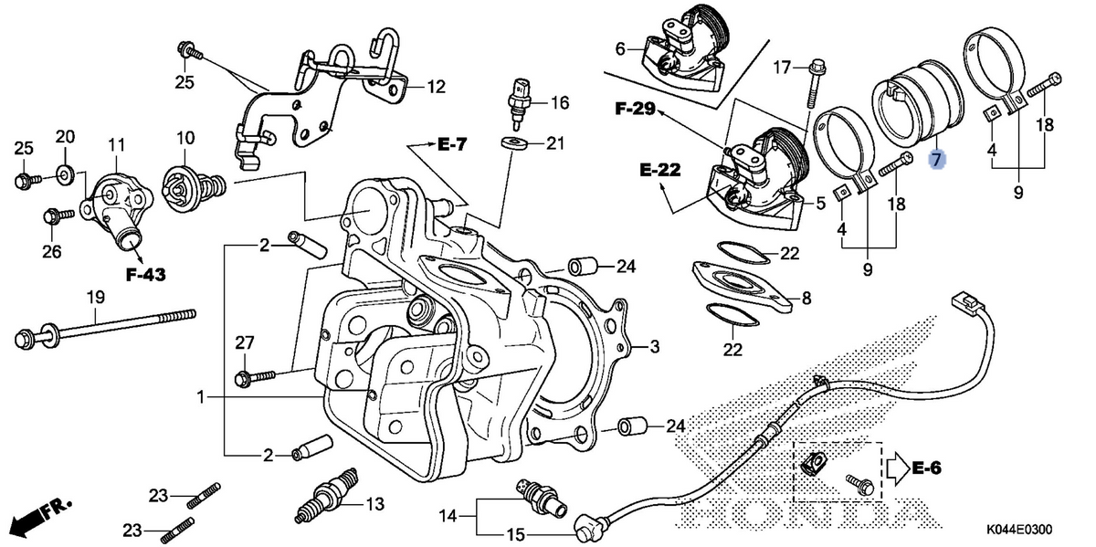 Honda OEM part 17112-KTW-900