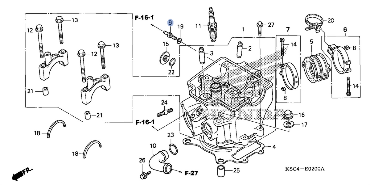Honda OEM part 17113-KSC-670