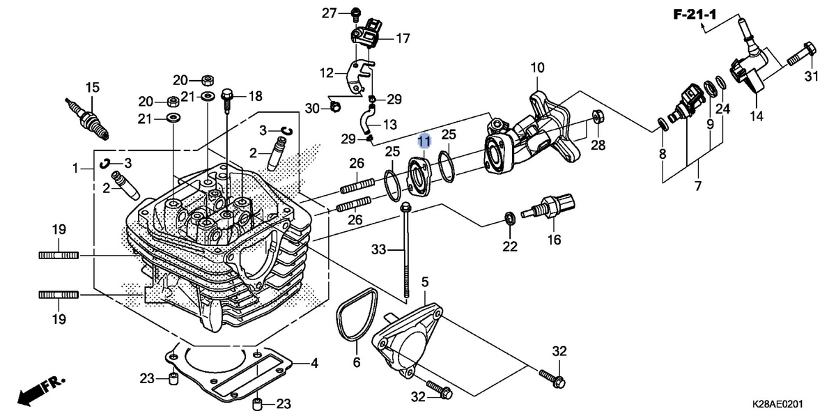 Honda OEM part 17113-KYY-901