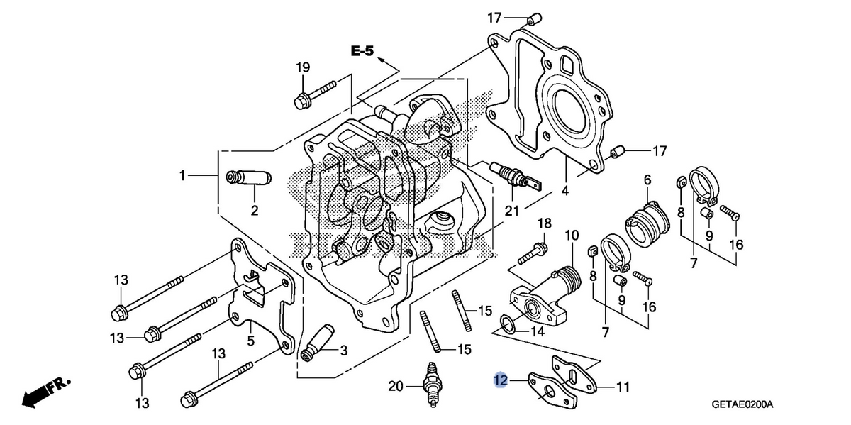 Honda OEM part 17115-GET-772