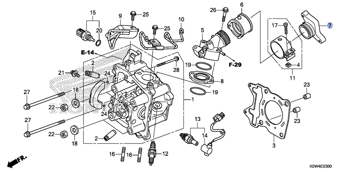 Honda OEM part 17115-K77-V00