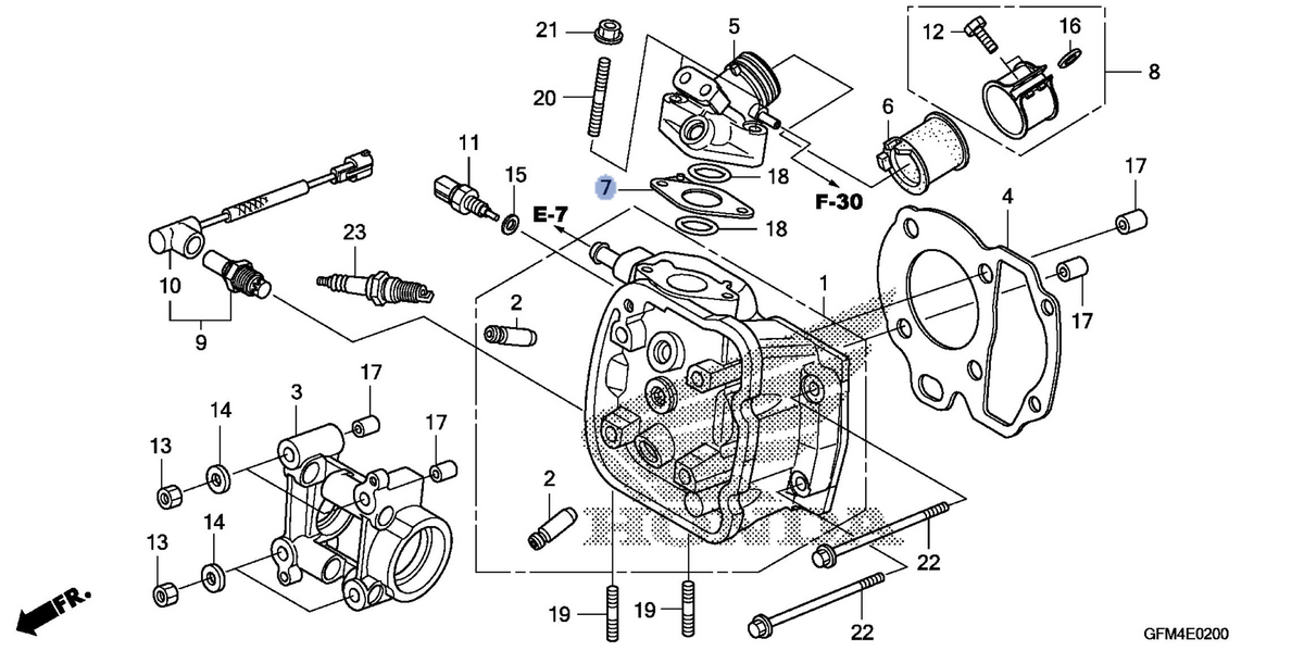 Honda OEM part 17119-GFM-970
