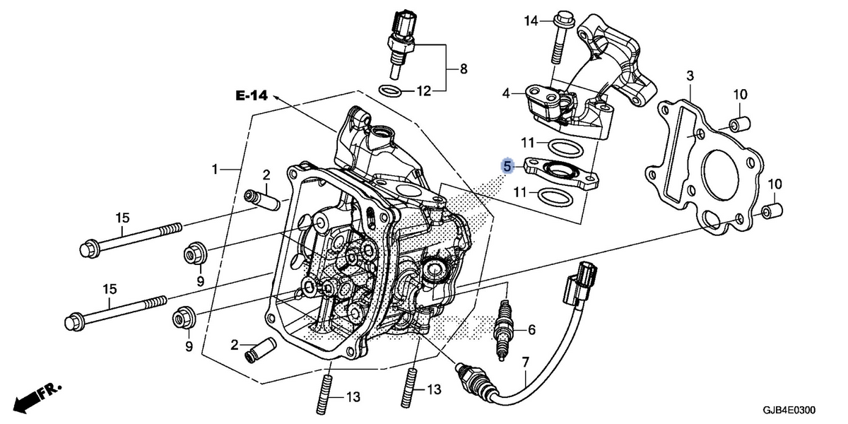 Honda OEM part 17119-GGZ-J00