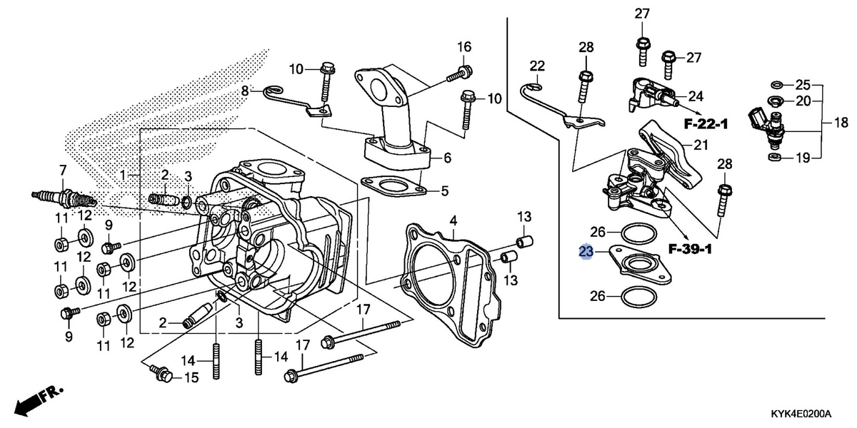 Honda OEM part 17119-KSS-J00