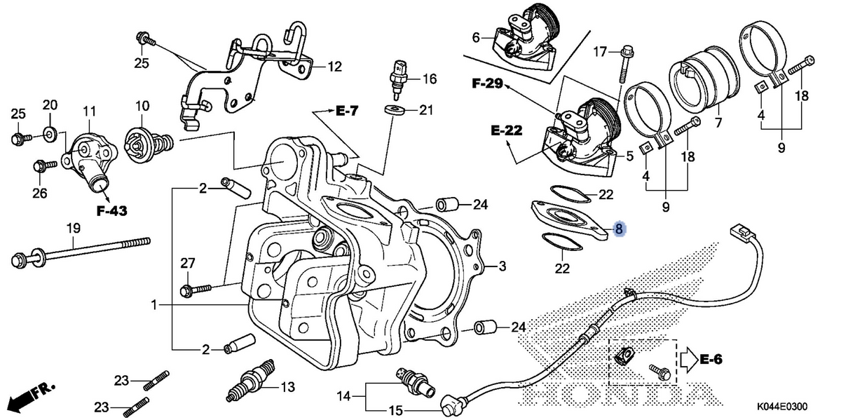 Honda OEM part 17119-KTW-900