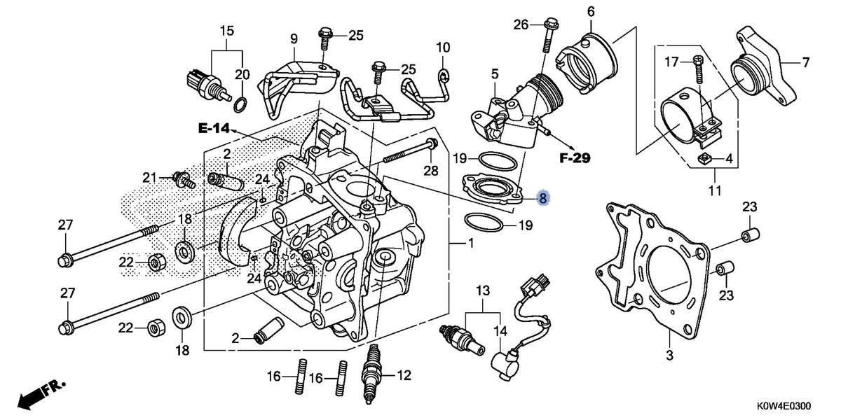 Honda OEM part 17119-KZY-700