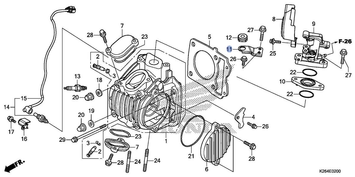Honda OEM part 17120-K26-900
