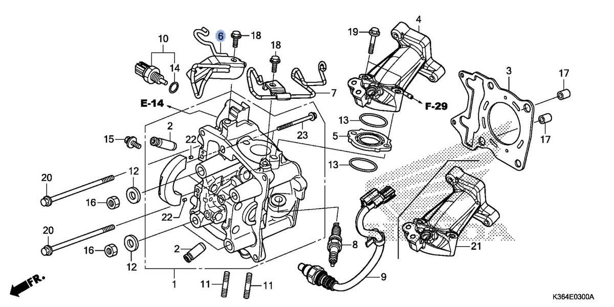 Honda OEM part 17120-K36-J00
